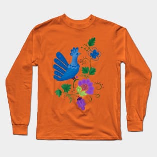 uncommon peacock design Long Sleeve T-Shirt